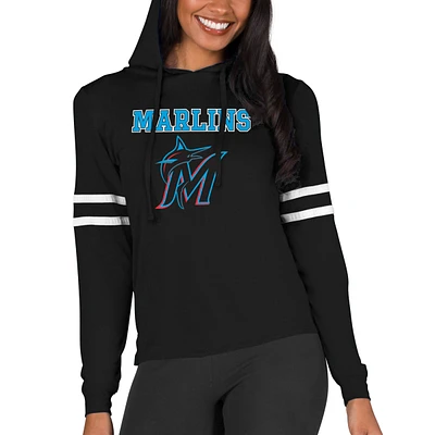 Women's Concepts Sport  Black Colorado Rockies Marathon Lightweight Lounge Pullover Hoodie