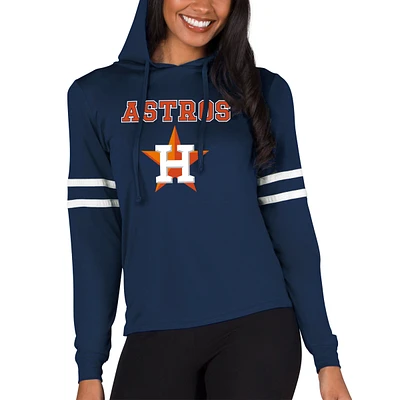 Women's Concepts Sport  Navy Houston Astros Marathon Lightweight Lounge Pullover Hoodie