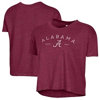 Women's Alternative Apparel  Crimson Alabama Tide Retro Jersey Headliner Cropped T-Shirt