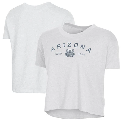 Women's Alternative Apparel  White Arizona Wildcats Retro Jersey Headliner Cropped T-Shirt