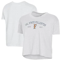Women's Alternative Apparel  White Cal State Fullerton Titans Retro Jersey Headliner Cropped T-Shirt
