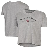 Women's Alternative Apparel  Gray Louisiana Ragin' Cajuns Retro Jersey Headliner Cropped T-Shirt