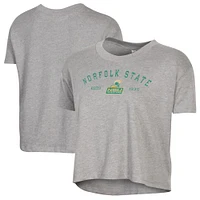 Women's Alternative Apparel  Gray Norfolk State Spartans Retro Jersey Headliner Cropped T-Shirt