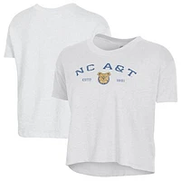 Women's Alternative Apparel  White North Carolina A&T Aggies Retro Jersey Headliner Cropped T-Shirt