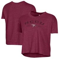 Women's Alternative Apparel  Maroon North Carolina Central Eagles Retro Jersey Headliner Cropped T-Shirt