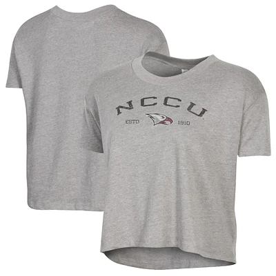 Women's Alternative Apparel  Gray North Carolina Central Eagles Retro Jersey Headliner Cropped T-Shirt