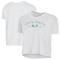 Women's Alternative Apparel  White North Dakota Retro Jersey Headliner Cropped T-Shirt