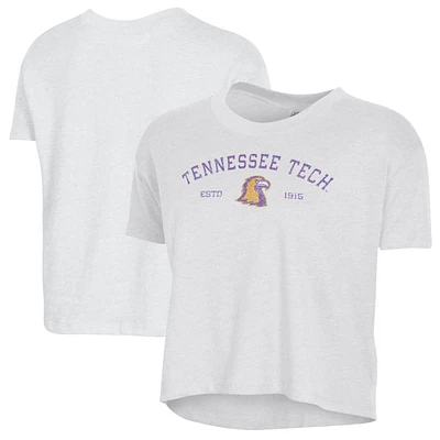 Women's Alternative Apparel  White Tennessee Tech Golden Eagles Retro Jersey Headliner Cropped T-Shirt
