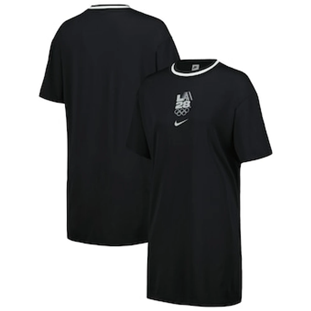 Women's Nike Black LA28 Essential T-Shirt Dress