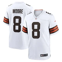 Men's Nike Elijah Moore  White Cleveland Browns Team Game Jersey