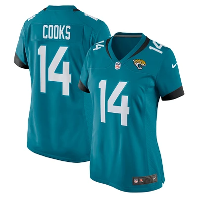 Women's Nike Elijah Cooks  Teal Jacksonville Jaguars Team Game Jersey