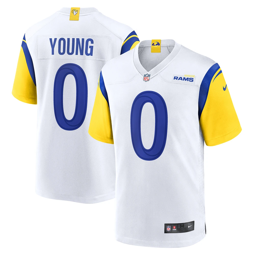 Men's Nike Byron Young  White Los Angeles Rams Team Game Jersey