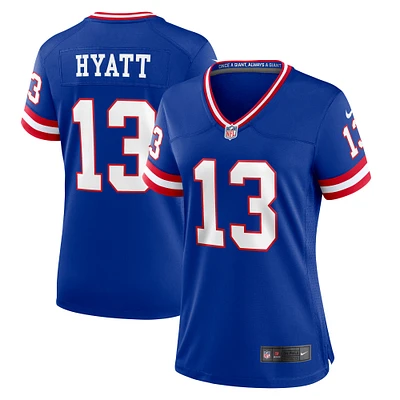 Women's Nike Jalin Hyatt  Royal New York Giants Team Game Jersey