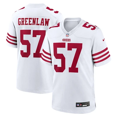 Men's Nike Dre Greenlaw  White San Francisco 49ers Team Game Jersey