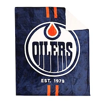 Edmonton Oilers 50'' x 60'' Superlux Sherpa Throw Blanket