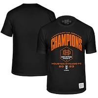 Youth Original Retro Brand  Black Houston Dynamo FC 2023 Lamar Hunt U.S. Open Cup Champions T-Shirt