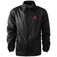Men's Dunbrooke  Black Arizona Diamondbacks Coach's Raglan Full-Snap Windbreaker Jacket