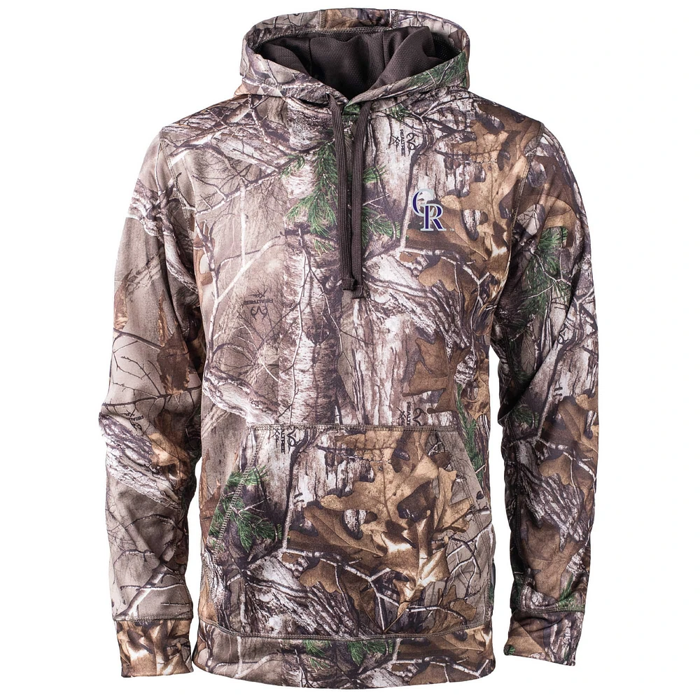 Men's Dunbrooke Camo Colorado Rockies Champion Realtree Pullover Hoodie