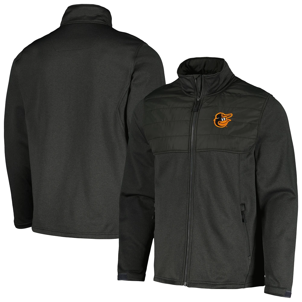 Men's Dunbrooke  Heather Black Baltimore Orioles Explorer Full-Zip Jacket