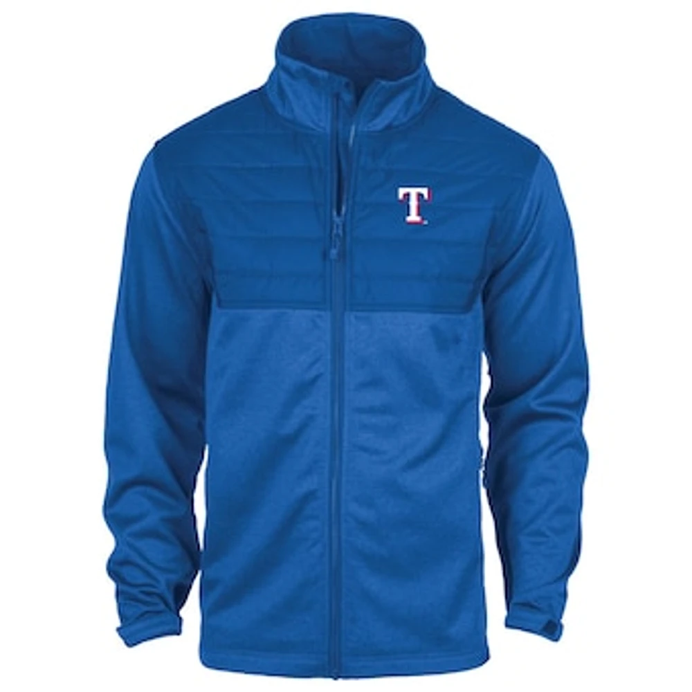 Men's Dunbrooke  Heather Royal Texas Rangers Explorer Full-Zip Jacket