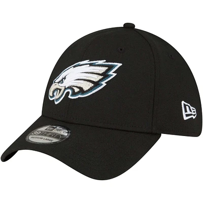 Men's New Era Black Philadelphia Eagles Classic II 39THIRTY Flex Hat