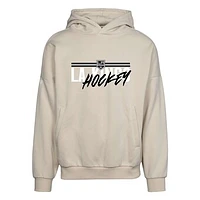 Men's Levelwear Cream Los Angeles Kings  Contact Pullover Hoodie