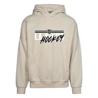 Men's Levelwear Cream Los Angeles Kings  Contact Pullover Hoodie
