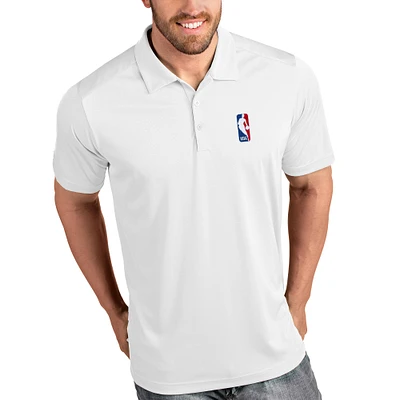 Men's Antigua  White NBA Tribute Polo