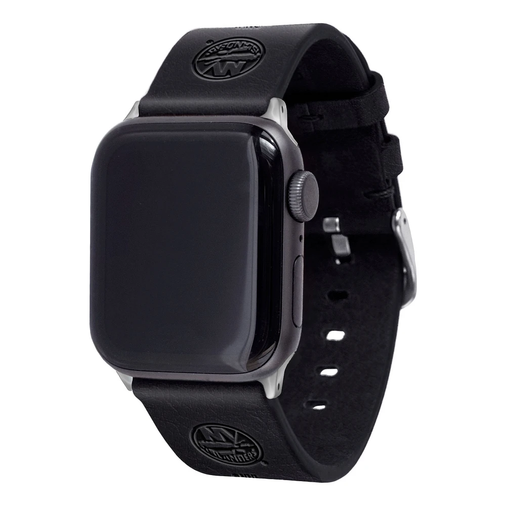 New York Islanders Leather Apple Watch Band