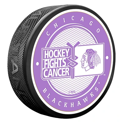Chicago Blackhawks Hockey Fights Cancer Puck
