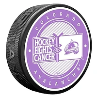 Colorado Avalanche Hockey Fights Cancer Puck