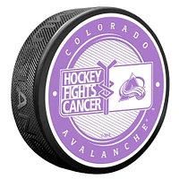 Colorado Avalanche Hockey Fights Cancer Puck
