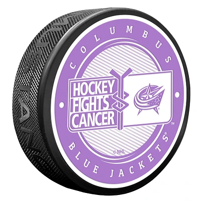 Columbus Blue Jackets Hockey Fights Cancer Puck