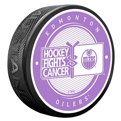 Edmonton Oilers Hockey Fights Cancer Puck