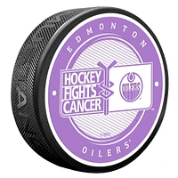 Edmonton Oilers Hockey Fights Cancer Puck
