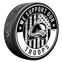 Colorado Avalanche Military Appreciation Puck