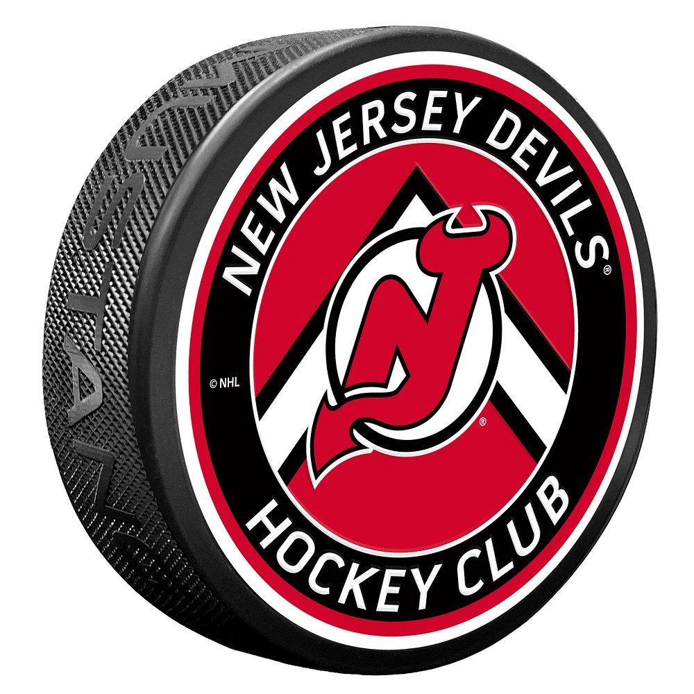 New Jersey Devils Chevron Banner Puck