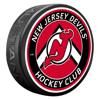 New Jersey Devils Chevron Banner Puck