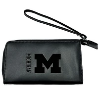 Black Michigan Wolverines Cell Phone Wristlet Wallet