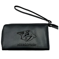 Black Nashville Predators Cell Phone Wristlet Wallet