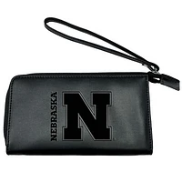 Black Nebraska Huskers Cell Phone Wristlet Wallet