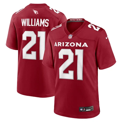 Men's Nike Garrett Williams  Cardinal Arizona Cardinals Game Jersey