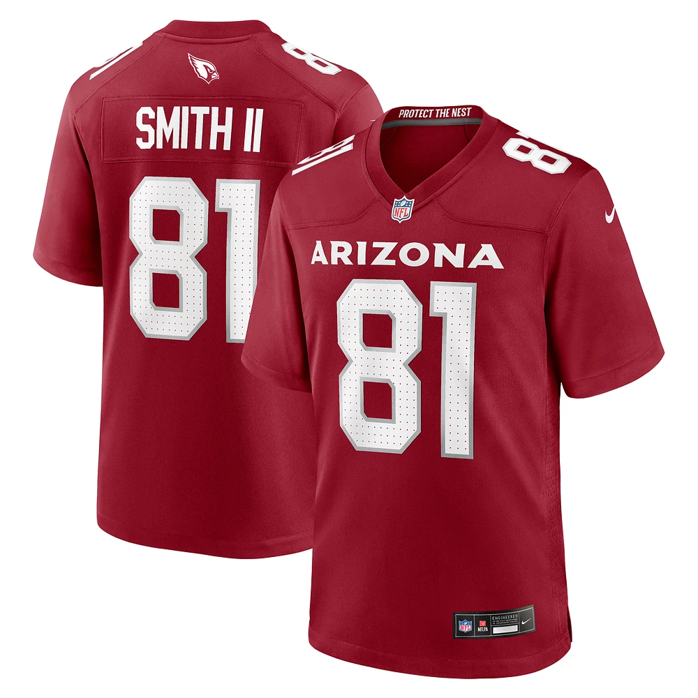 Men's Nike Jeff Smith II  Cardinal Arizona Cardinals Game Jersey