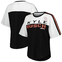 Women's G-III 4Her by Carl Banks Black Kyle Busch Champion T-Shirt