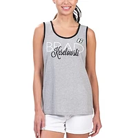 Women's G-III 4Her by Carl Banks Heather Gray Brad Keselowski Fastest Lap Fashion Tank