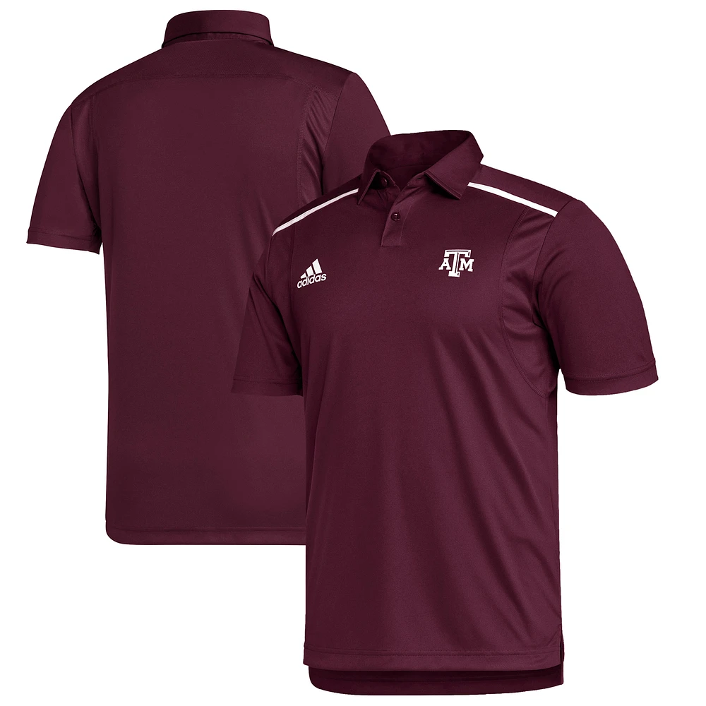 Men's adidas Maroon Texas A&M Aggies Team Issue Polo