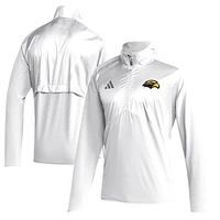 Men's adidas  White Southern Miss Golden Eagles Sideline Quarter-Zip Pullover Top