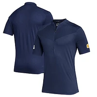 Men's adidas  Navy Tennessee Chattanooga Mocs Sideline Quarter-Zip Polo