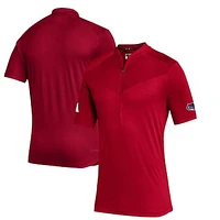 Men's adidas  Red Florida Atlantic Owls Sideline Quarter-Zip Polo