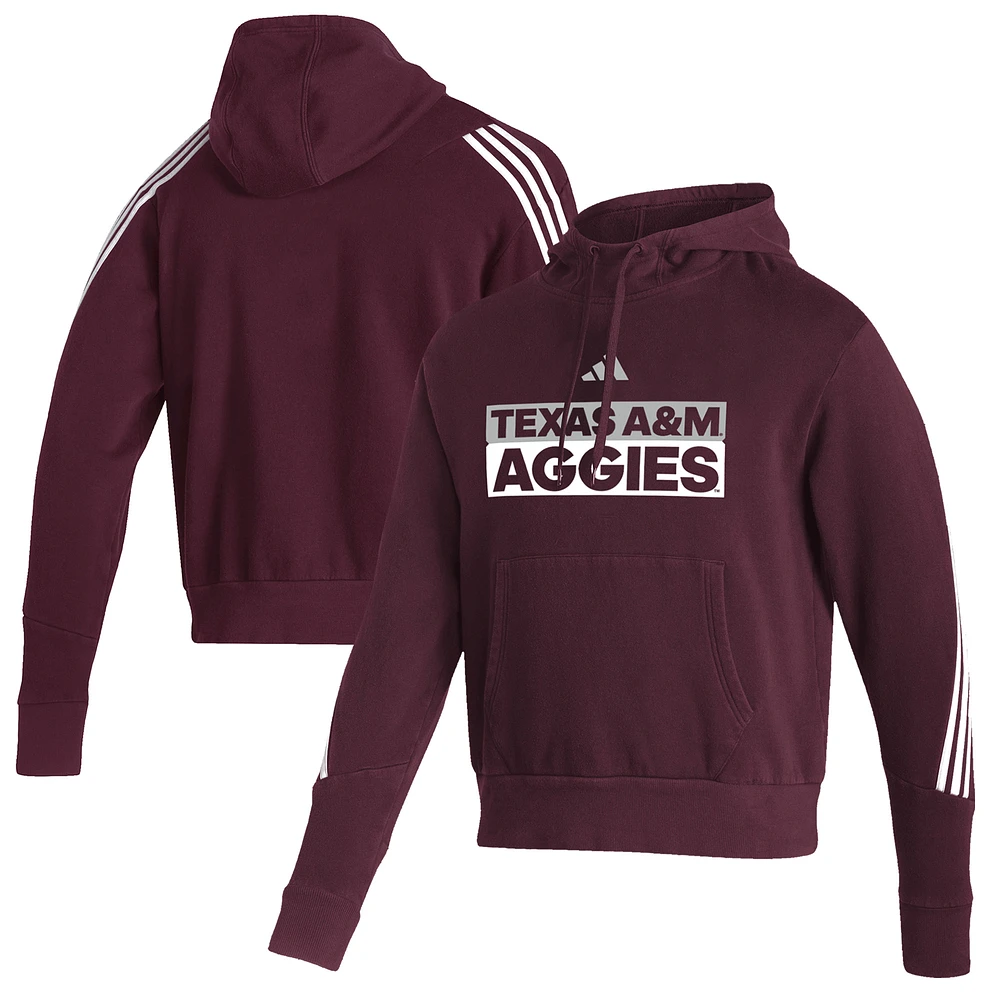Men's adidas Maroon Texas A&M Aggies Fashion Pullover Hoodie